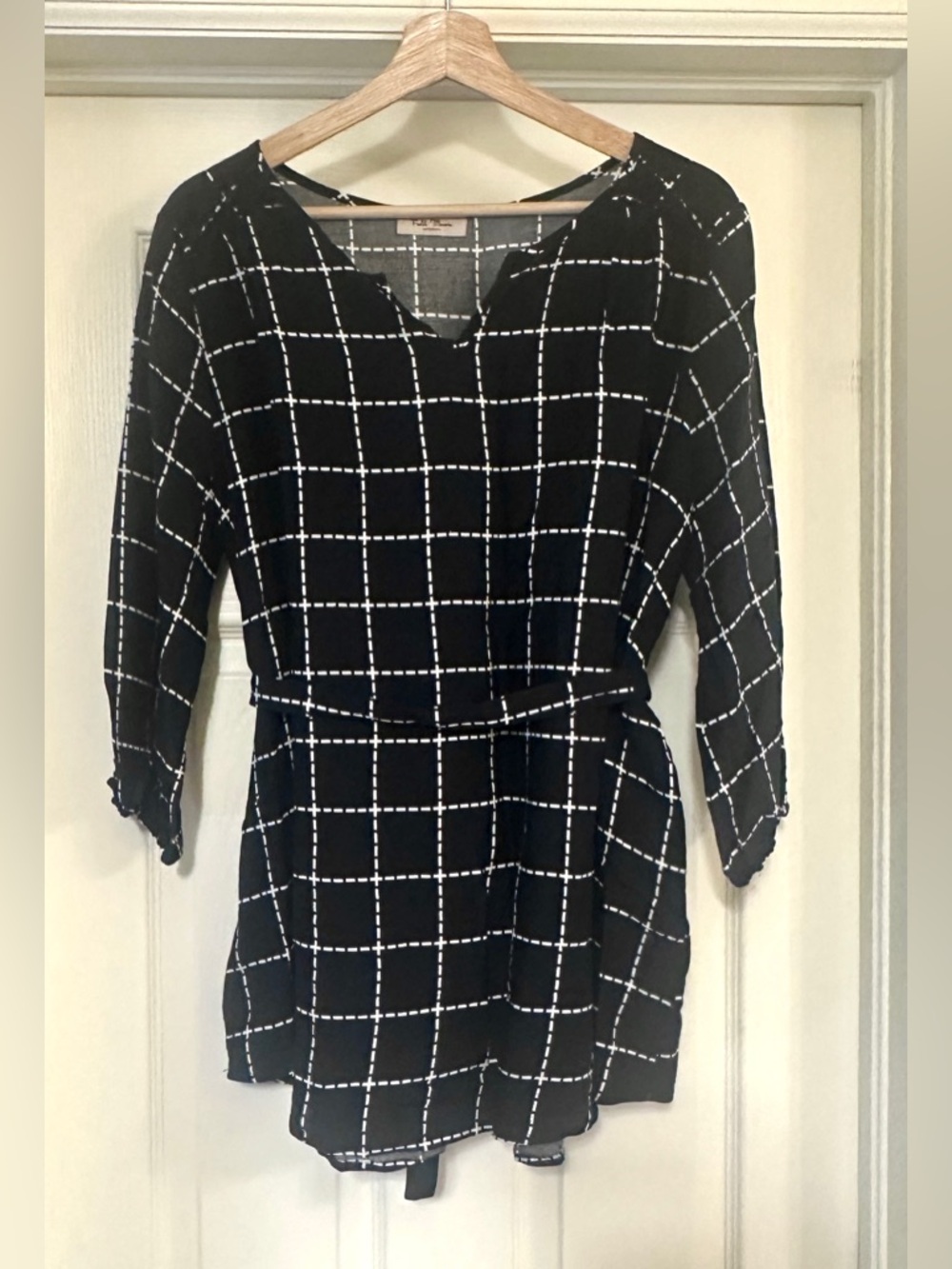 Full Moon Luka tie maternity blouse - Picture 4 of 9